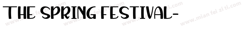 The spring festival字体转换